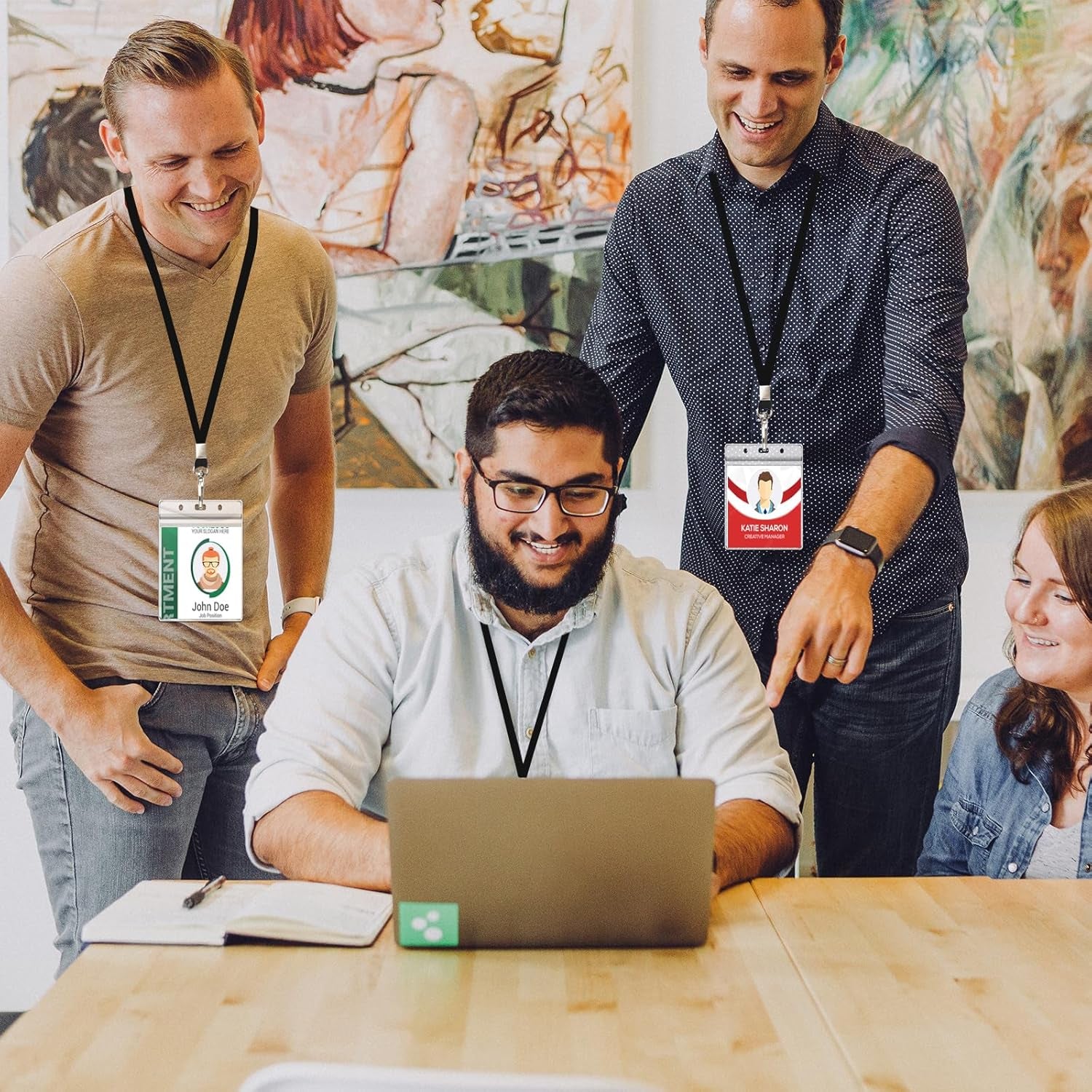 Cruise Lanyard for Ship Cards, 50 Pack, Lanyards with ID Holder, Black