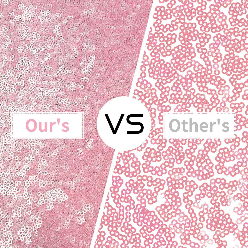 6 Packs 12 X 72 Inches Pink Sequin Table Runner, Glitter Runner for Birthday Party Supplies Decorations Wedding Bachelorette Holiday Celebration Bridal Shower Baby Shower